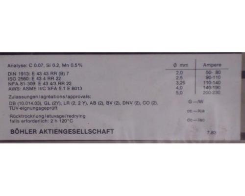 Stabelektroden Schweißelektroden 3,25 x 350 von Böhler – AWS: E 6013 - Bild 4