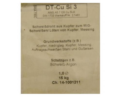 Schweißdraht 1,2 mm netto Gewicht 10,9 kg von DRA TEC – DT-Cu Si 3 (1,2) - Bild 3