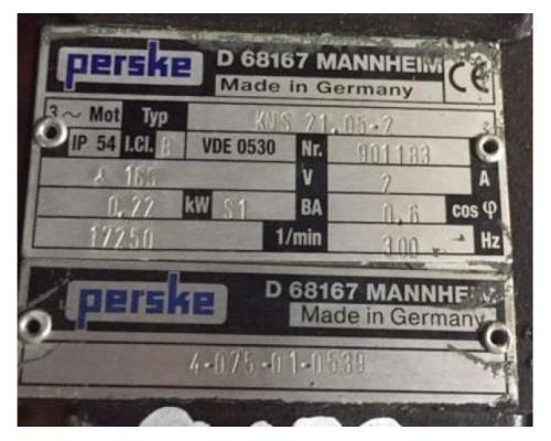 Fräsmotor für Kantenbearbeitungsmaschinen von Perske – KNS 21.05-2 - Bild 6