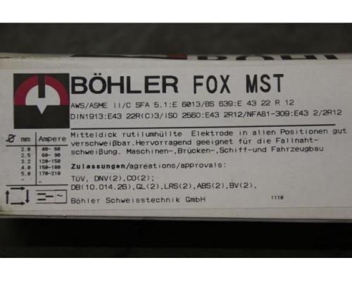 Stabelektroden Schweißelektroden 5,0 x 450 von Böhler – FOX  MST - Bild 4