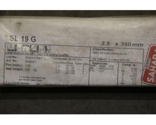 Stabelektroden Schweißelektroden 2,5 x 350 von Lincoln – SL 19 G - Bild 4