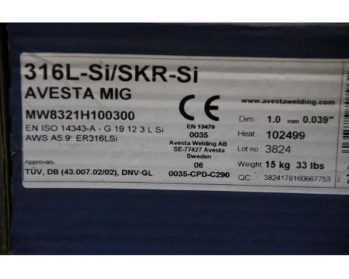 Schweißdraht 1,0 mm Gewicht 15 kg von Avesta – 316L-Si/SKR-Si - Bild 5