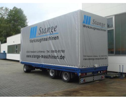 MÜLLER MITTELTAL 3-Achs-LKWAnhänger, Tieflader-Anhänger, Planenetie