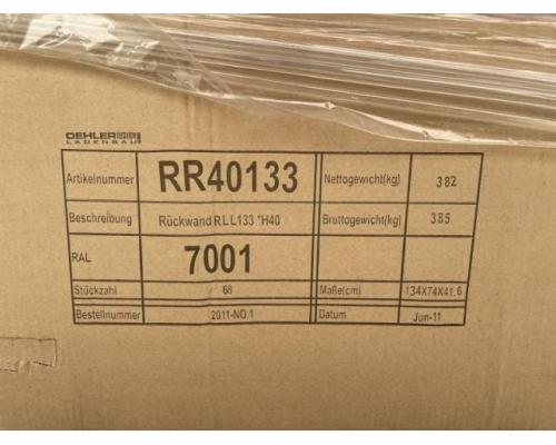 OEHLER RLL RR40133 Rückwand mit Rundlochung für Ladenbauregale Blech, - Bild 1