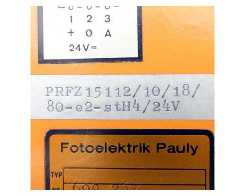 Fotoelektrik Pauly PRFZ15112/10/18/80-e2-stH4/24V Wechsellichtschranke PRFZ15112/10/18/80-e2-stH4/24 - Bild 2