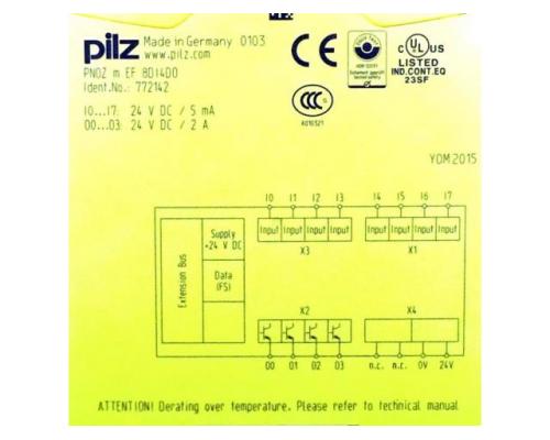 Pilz 772142 PNOZmulti Sensor-Box 8 Eingänge / 4 Ausgänge 772 - Bild 2