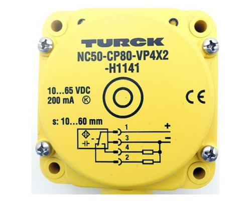 Turck NC50-CP80-VP4X2-H1141 Inductive Sensor NC50-CP80-VP4X2-H1141 - Bild 2