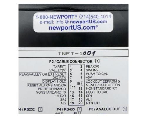 NEWPORT INFT-1001 Zählratenmessgeräte INFT-1001 - Bild 2