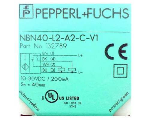 PEPPERL+FUCHS 132789 Induktiver Sensor NBN40-L2-A2-C-V1 132789 - Bild 2