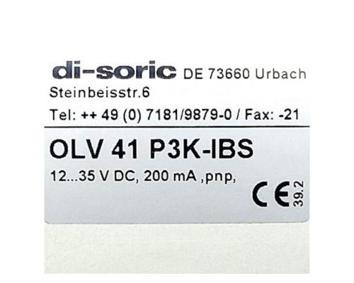 di-soric 201451 Glasfaser-Lichtleiter-Verstärker OLV 41 P3K-IBS 2 - Bild 2
