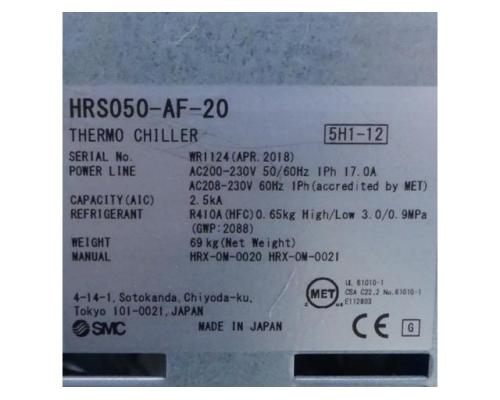 SMC HRS050-AF-20 Kühl- und Temperiergerät HRS050-AF-20 - Bild 2