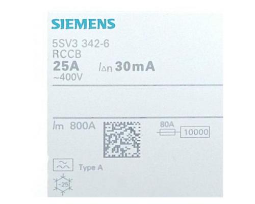 Siemens 5SV3 342-6 FI-Schutzschalter 5SV3 342-6 - Bild 2