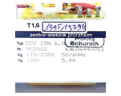 zentro-elektrik 06440012 Netzgerät ECV 15N 6.0 06440012 - Bild 2