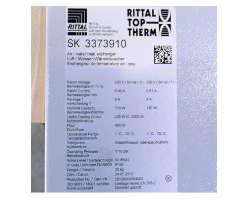 Rittal SK 3373.910 Luft/Wasser-Wärmetauscher SK 3373.910 - Bild 2