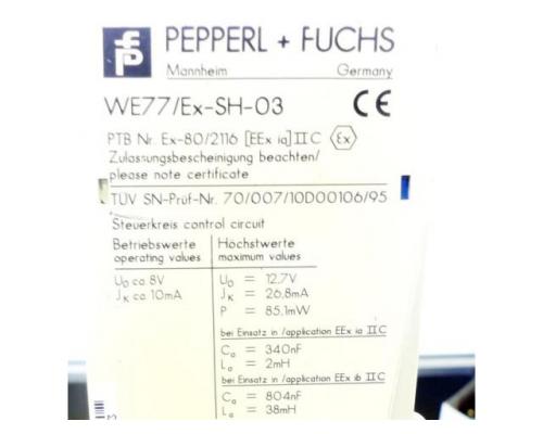 PEPPERL+FUCHS Ex-80/2116 Trennschalter WE77/Ex-SH-03 Ex-80/2116 - Bild 2