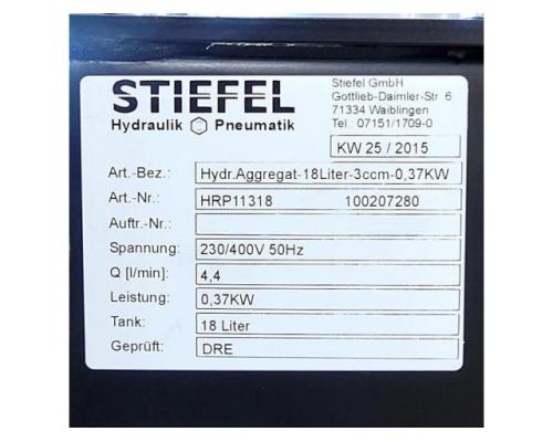 Stiefel HRP11318  Hydraulikaggregat-18Liter-3ccm-0,37KW 100207280 HR - Bild 2