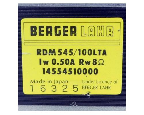 Berger Lahr RDM545/100LTA Stepper Motor RDM545/100LTA - Bild 2