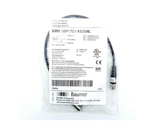 Baumer 10235779 Induktiver Sensor IFRM 06P1701/KS35RL 10235779 - Bild 2
