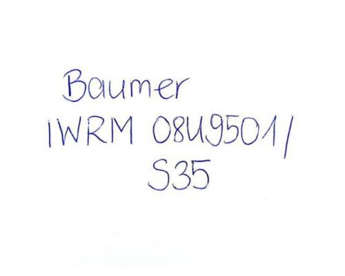 Baumer IWRM 08U9501/S35 Induktiver Abstandssensor IWRM 08U9501/S35 - Bild 2