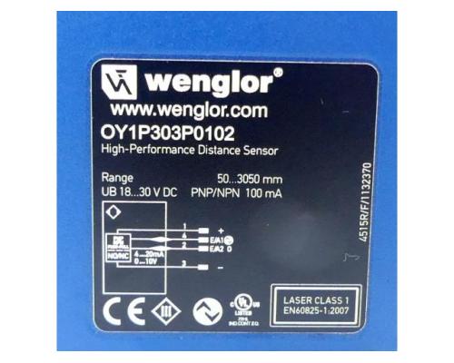 Wenglor OY1P303P0102 Laserdistanzsensor OY1P303P0102 - Bild 2