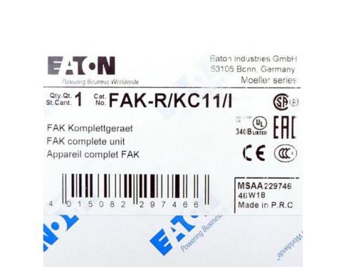 EATON FAK-R/K/KC11/I Fuß - und Grobhandtaster FAK-R/K/KC11/I FAK-R/K/K - Bild 2