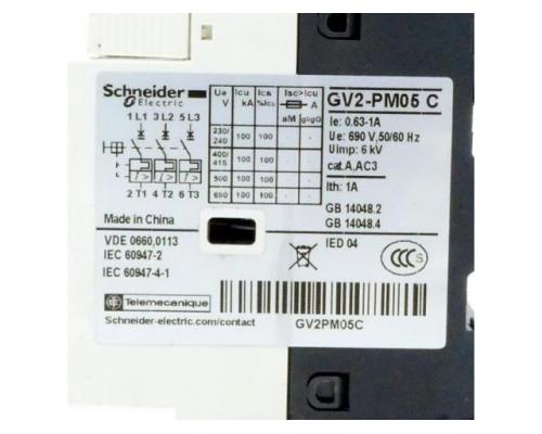 Schneider Electric GV2-PM05C Motorschutzschalter GV2-PM05C - Bild 2