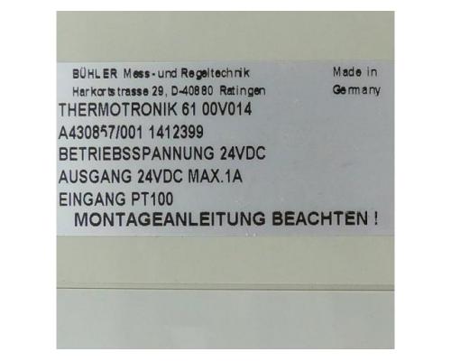 BÜHLER Messtechnik 61 00V014 Temperatursensor Thermotronik 61 00V014 - Bild 2