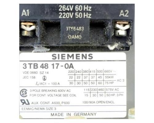 Siemens 3 TB 48 17-0A Leistungsschütz 3 TB 48 17-0A - Bild 2