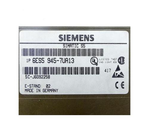 Siemens 6ES5 945-7UA13 programmierbare Steuerung 115U CPU 945 6ES5 945-7U - Bild 2
