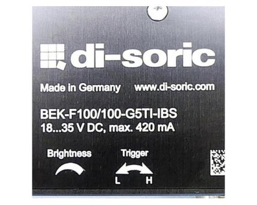 di-soric 206726 Flächenbeleuchtung BEK-F100/100-G5TI-IBS 206726 - Bild 2