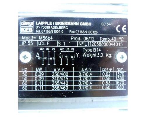 LAIPPLE / KEB GMBH M65b4 Getriebemotor M65b4 M65b4 - Bild 2
