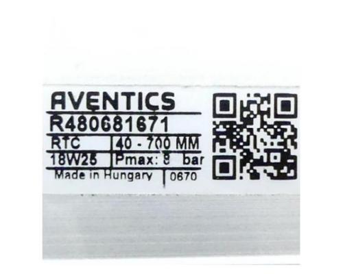 AVENTICS R480681671 Pneumatikschlitten RTC-DA-040-0700-HD-MBM41S00BLPP - Bild 2