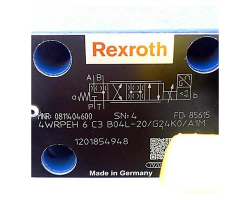 Rexroth 0811404600 4/4 Wegeventil 4WRPEH 6 C3 B04L-20/G24K0/A1M 08114 - Bild 2