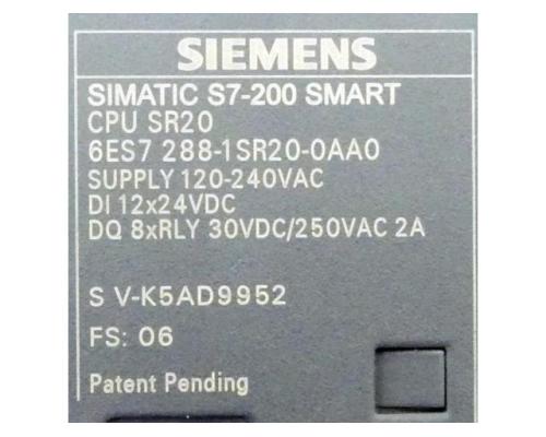 Siemens 6ES7 288-1SR20-0AA0 Simatic S7-200 Smart CPU SR20 6ES7 288-1SR20-0AA0 - Bild 2