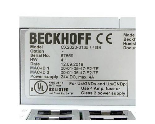 BECKHOFF CX2020-0135 / 4GB CPU-Grundmodul CX2020 CX2020-0135 / 4GB - Bild 2