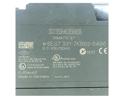 Siemens 6ES7 331-7KB02-0AB0 SPS-E/A Modul 6ES7 331-7KB02-0AB0 - Bild 2