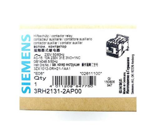 Siemens 3RH2131-2AP00 Hilfsschütz 3RH2131-2AP00 - Bild 2