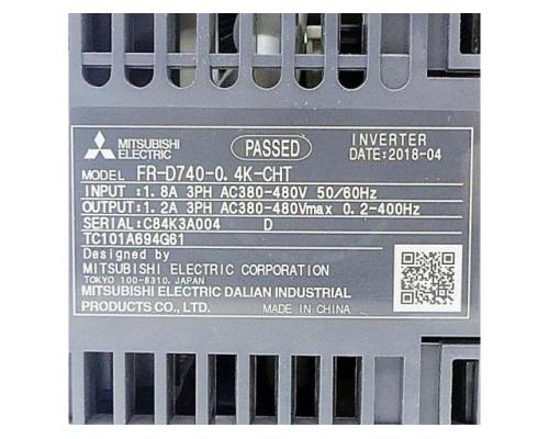 MITSUBISHI FR-D740-0.4K-CHT Wechselrichter D700 FR-D740-0.4K-CHT - Bild 2
