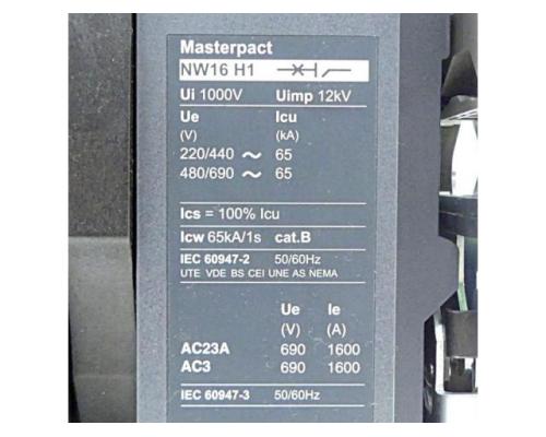 Schneider Electric NW16 H1 Grundschalter MasterPact NW 1600A NW16 H1 - Bild 2