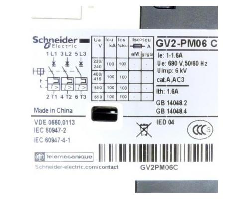 Schneider Electric GV2-PM06C Motorschutzschalter GV2-PM06C - Bild 2