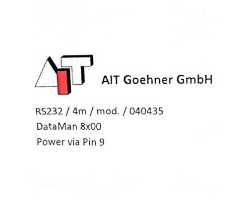 AIT Goehner 040435 Spiralkabel, DataMAn 8x00, RS232, 4m 040435 - Bild 2