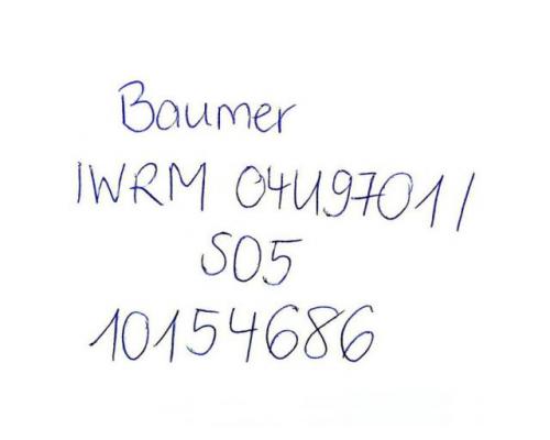 Baumer 10154686 Induktiver Abstandssensor IWRM 04U9701/S05 1015468 - Bild 2