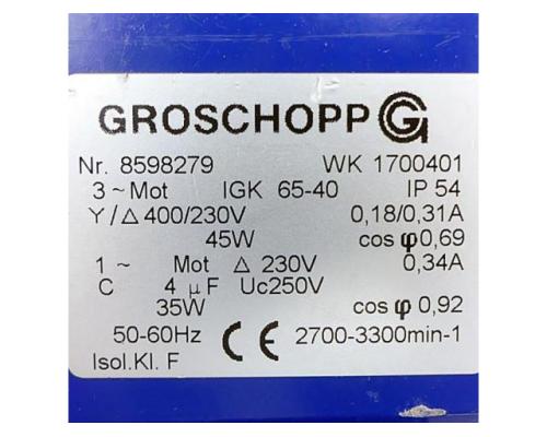 Groschopp WK 1700401 Drehstrommotor WK 1700401 - Bild 2