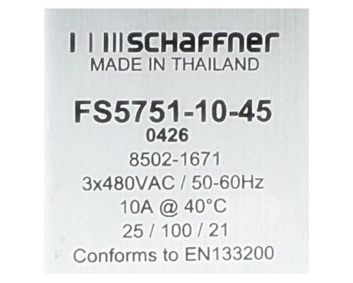 Schaffner FS5751-10-45 Netzfilter FS5751-10-45 - Bild 2