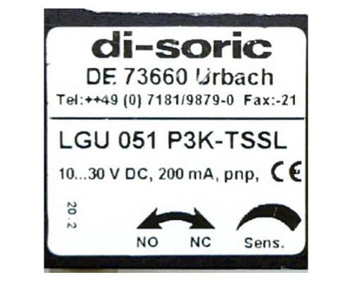 di-soric LGU 051 P3K-TSSL Gabellichtschranke LGU 051 P3K-TSSL LGU 051 P3K-TS - Bild 2