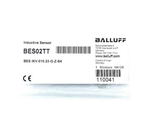 BALLUFF BES IKV-010.23-G-Z-S4 Induktiver Sensor BES02TT BES IKV-010.23-G-Z-S4 - Bild 2
