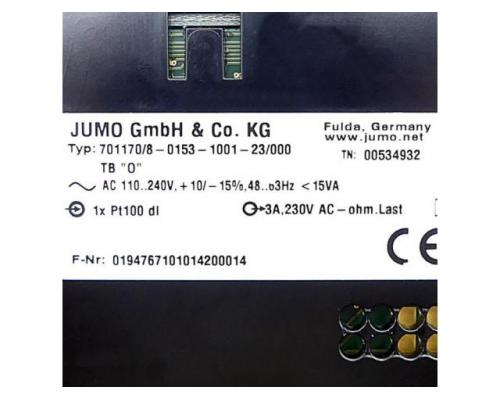 JUMO 701170/8-0153-1001-23/000 Sicherheitstemperaturbegrenzer TB/TW 08 701170/8-0 - Bild 2
