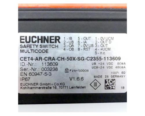 Euchner 113609 Berührungsloser Sicherheitsschalter CET4-AR-CRA-C - Bild 2