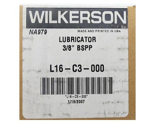 Wilkerson L16-C3-000 Lubricator L16-C3-000 - Bild 2