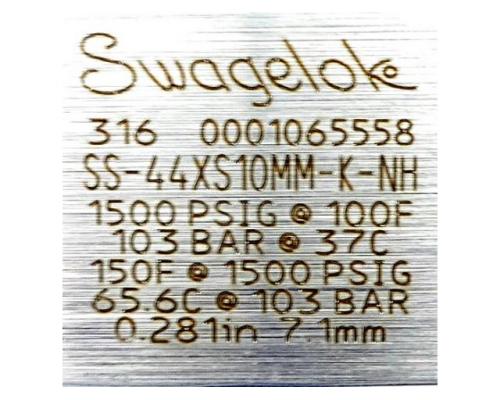 Swagelok SS-44XS10MM-K-NH Kugelhahn SS-44XS10MM-K-NH - Bild 2